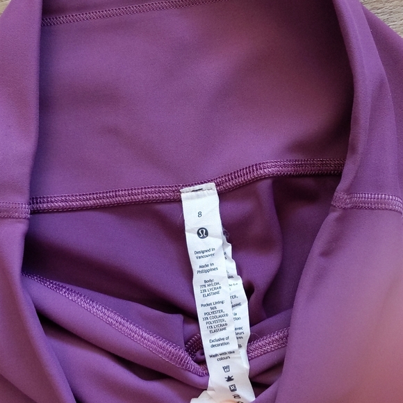 Lululemon Wunder Train HR Tight 25" Vintage Plum Size 8 - Picture 11 of 16